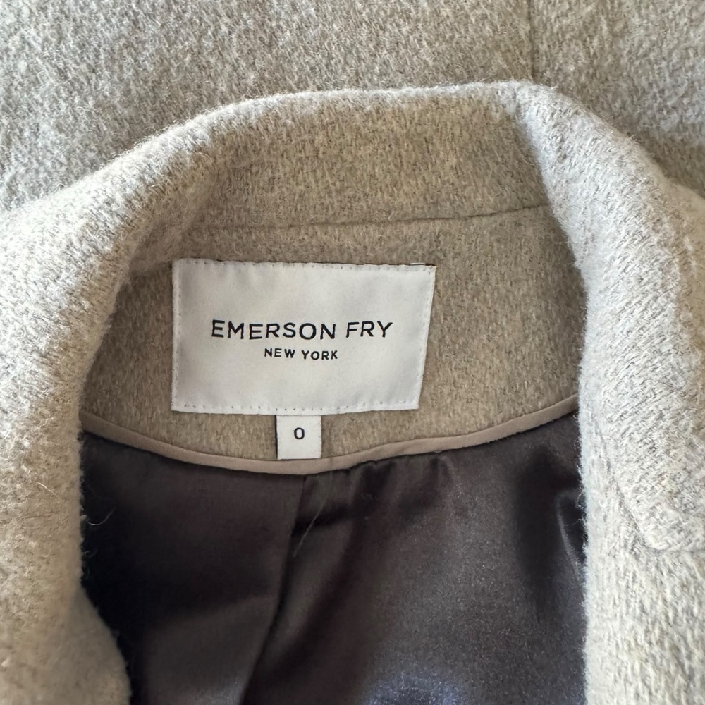 Emerson Fry - Wool Blend Two Button Wool Blend Coat Sz 0 - Picture 6 of 7